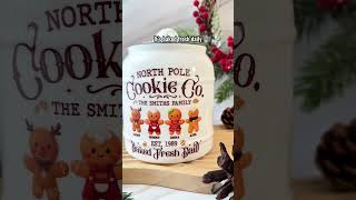 North Pole Cookie Co Funny Christmas | Personalized Cookie Jar