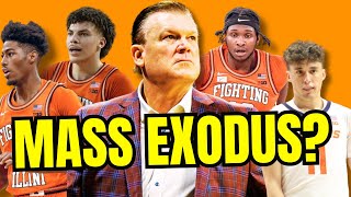 Illinois basketball only has 2 retutrning players for next season...is mass exodus a concern?