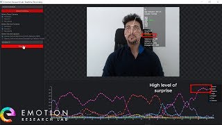 Real-time sensory test with emotion recognition. Software for desktop computer screenshot 1