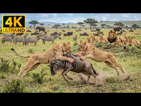 Wildlife Wonders of Africa 4K 🐘🌿 Relaxing Piano Music for Stress Relief & Inner Balance 🎹