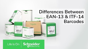 Barcode types, what is the difference between EAN13 and ITF14? | Schneider Electric