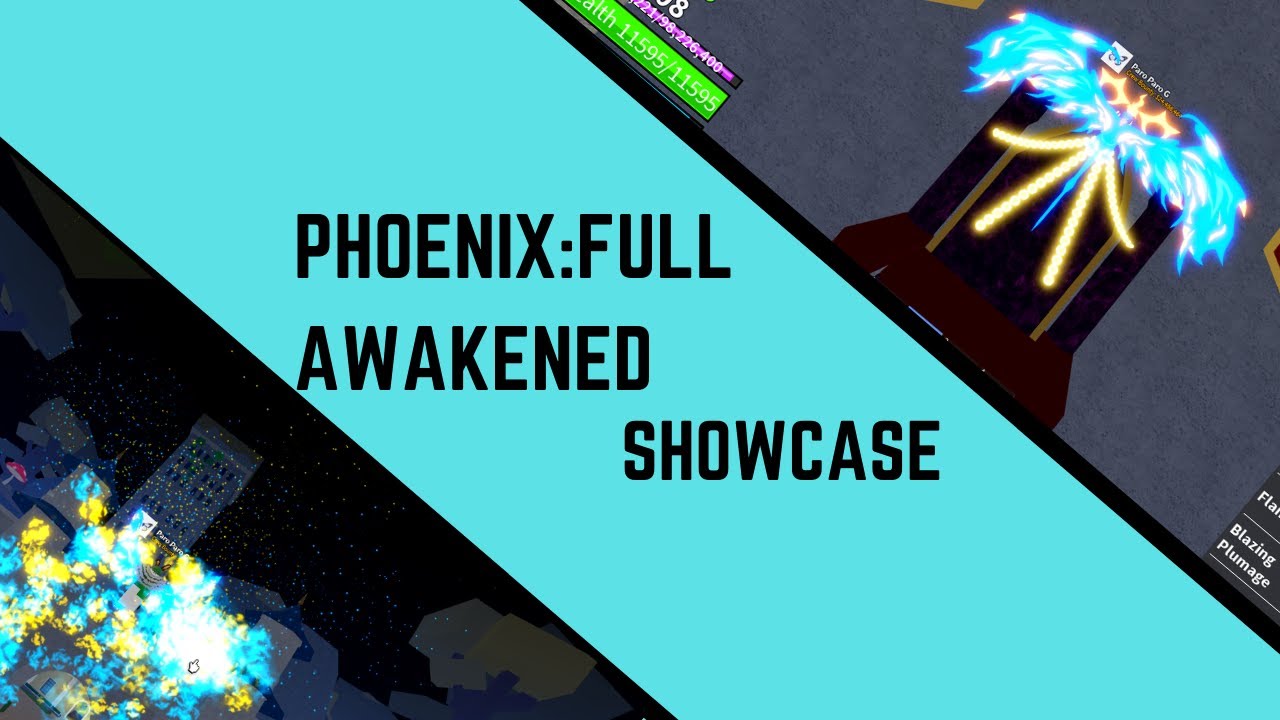 NEW AWAKENED PHOENIX SHOWCASE In Blox Fruits (Roblox) 