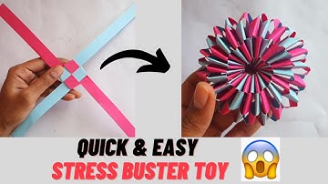 Origami stress buster | DIY stress buster toy | Infinite loop paper folding
