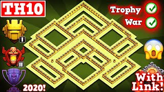 Best Town Hall 10 (Th10) Trophy/War Base With Link 2020!