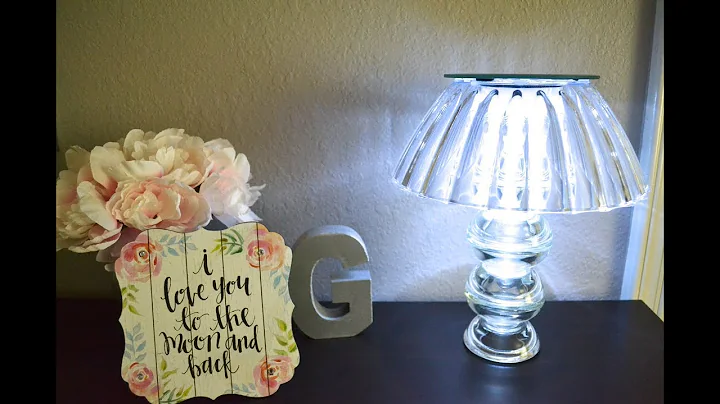 DOLLAR TREE DIY GLAM LAMP! INEXPENSIVE HOME DECOR!