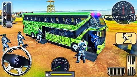 Army Bus Driving Game 3D : Real Military Base Simulator Game - Android Gameplay