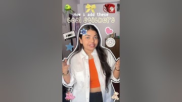 How to add stickers on your videos?🌷 #tutorial #editingtutorial #aestheticedits