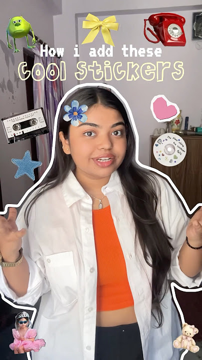 How to add stickers on your videos?🌷 #tutorial #editingtutorial #aestheticedits