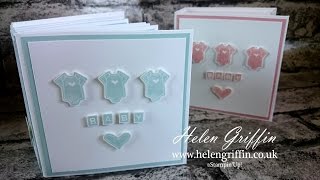 Stampin' Up! Baby Boy Mini Album Tutorial screenshot 2