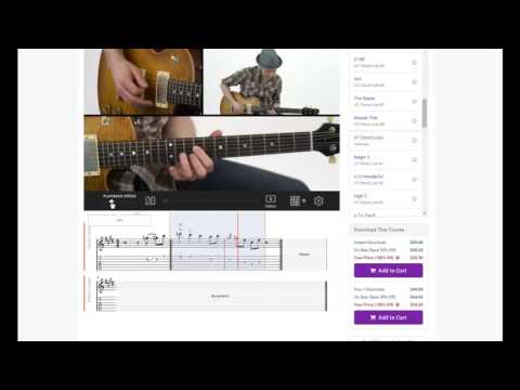 How to Use Tab Sync with TrueFire Online Guitar Lessons