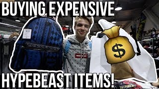 BUYING EXPENSIVE HYPEBEAST ITEMS IN NYC!! (Supreme, Bape, MCM, etc)