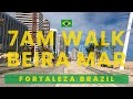  fortaleza brazil beach and boardwalk 4k walking tour beira mar at 7am