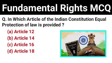 Fundamental Rights Most Important MCQ | Indian Polity Important Topics For All Competitive Exams