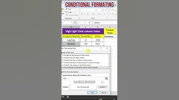conditional formatting #excel #conditionalformatting #exceltips #shorts #exceltricks #excelshorts