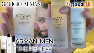 Armani Men Skincare Review - The Face Wash, The Toner, The Moisturizer -  YouTube