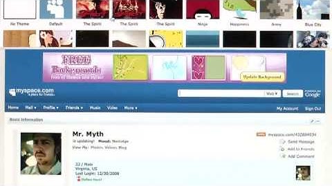 MySpace Tips & Facts : How Do I Personalize My MySpace Page?