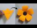 Easy paper flower making craft  paper flower making with paper  how to make paper flower