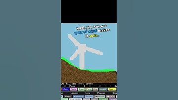 💨⚡How do we get ENERGY from WIND? Explained with PIXELS (in SANDBOXELS!) #sandboxels #shorts