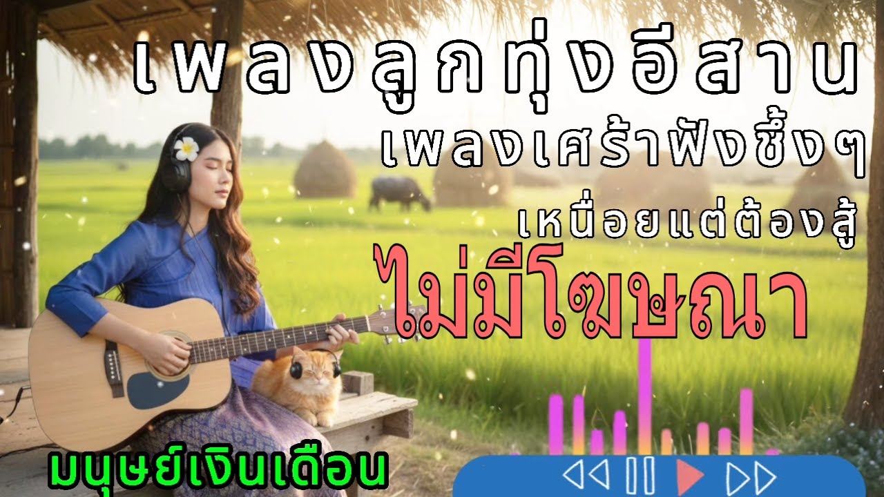 เพลงลูกทุ่งอีสานเพราะๆ ชึ้งๆ ฟังเพลินๆ  เพลงซึ้งกินใจ เพลงเศร้า  ไม่มีโฆษณาคั่น ฟังสบายทั้งวัน