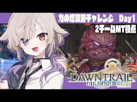 【FF14/Gaia】ついに力の塔攻略チャレンジ…！2チーム/MT視点【JPVtuber/#北白なぎさ】