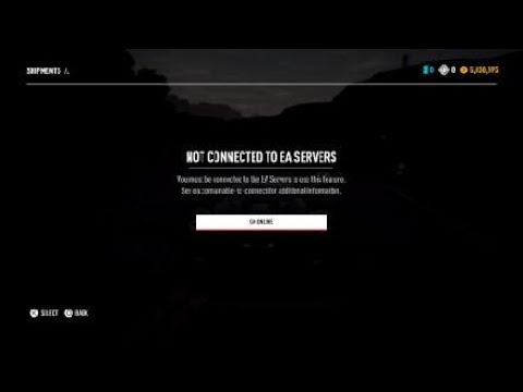 Can't sign into EA. NFS Payback.