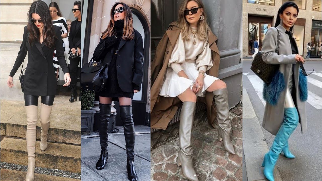 craziest street style fashion of leather thigh high boots designs/skin ...