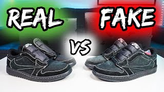 ⚠️REAL vs FAKE (REPLICA,UA) JORDAN 1 TRAVIS SCOTT BLACK PHANTOM ⚠️ APRENDE A DISTINGUIRLAS!