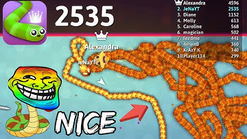 Snake. Io 🐍 - How to circle top 1 Snake in the map! - Trapped Top Score snake in the corner!