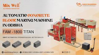 Automatic Concrete Block Making Machine Installed in Odisha