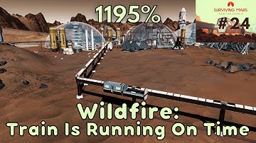 Train Is Running On Time | 1195% Difficulty - Hardest Map | Surviving Mars - Martian Express | Ep 24
