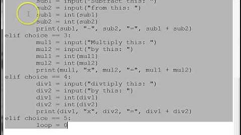 Using a while loop to create a menu driven interface in Python