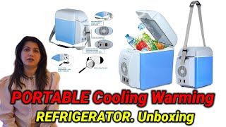 PORTABLE Cooling, Warming REFRIGERATOR. Unboxing. Review