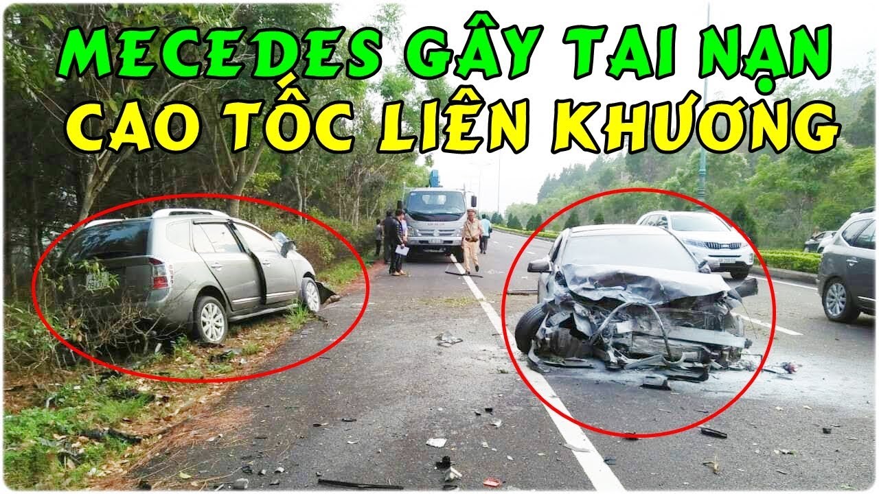 accident on Lien Khuong highway, Da Lat between Kia Carens and Mecedes