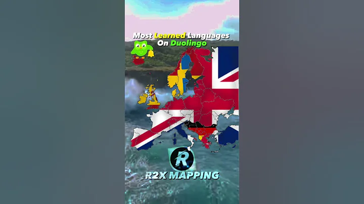 Most Learned Languages on Duolingo #geography #duolingo #language #shorts