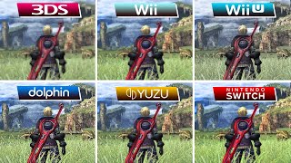 Xenoblade Chronicles (2010) 3DS vs Wii vs Wii U vs Dolphin vs Yuzu vs Switch (Graphics Comparison)