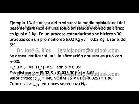 Prueba bilateral de la media muestra grande