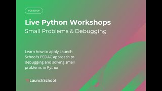 Small Problems & Debugging in Python