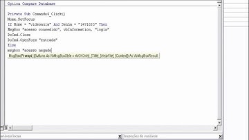 Video aula access criando um formulario de login