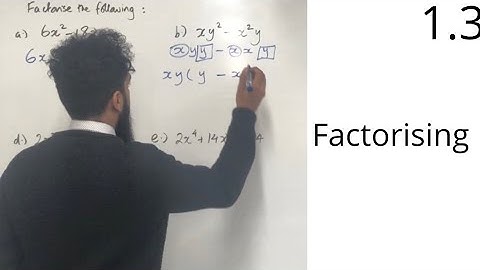 Edexcel AS level Maths : 1.3 Factorising