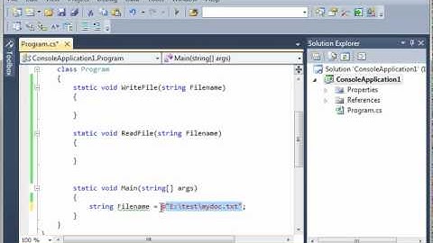 C# 18 - Basic File IO