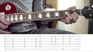 Video thumbnail of "Highway To Hell Guitar Lesson WITH TABS"