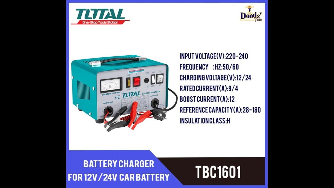 TOTAL 24/12V CAR BATTERY CHARGER HOW TO OPERATE? YouTube
