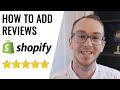 How to add product reviews on shopify