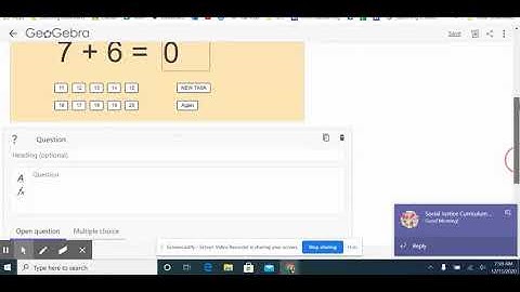 Quick GeoGebra Tutorial