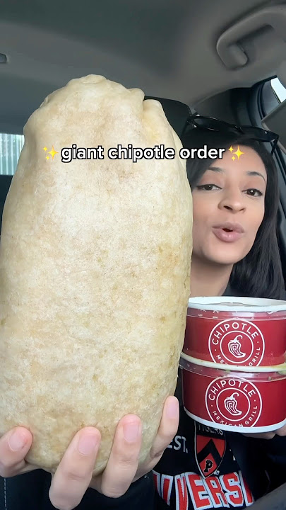 My giant chipotle burrito order 🌯
