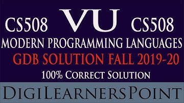 Solution of CS508 GDB Fall 2019-20|Complete Guideline|Digilearnerspoint