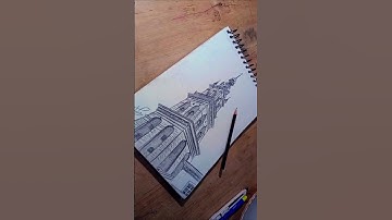Quick Sketch of This Tower Spire#drawing #art #sketch #architecture#architect #artandcraft#trending