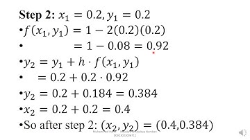 Euler method example | Euler