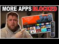 More apps blocked by amazon firestick update