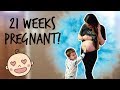 FEELING BABY BOY KICKS & 21 WEEKS PREGNANT UPDATE | Liza Adele
